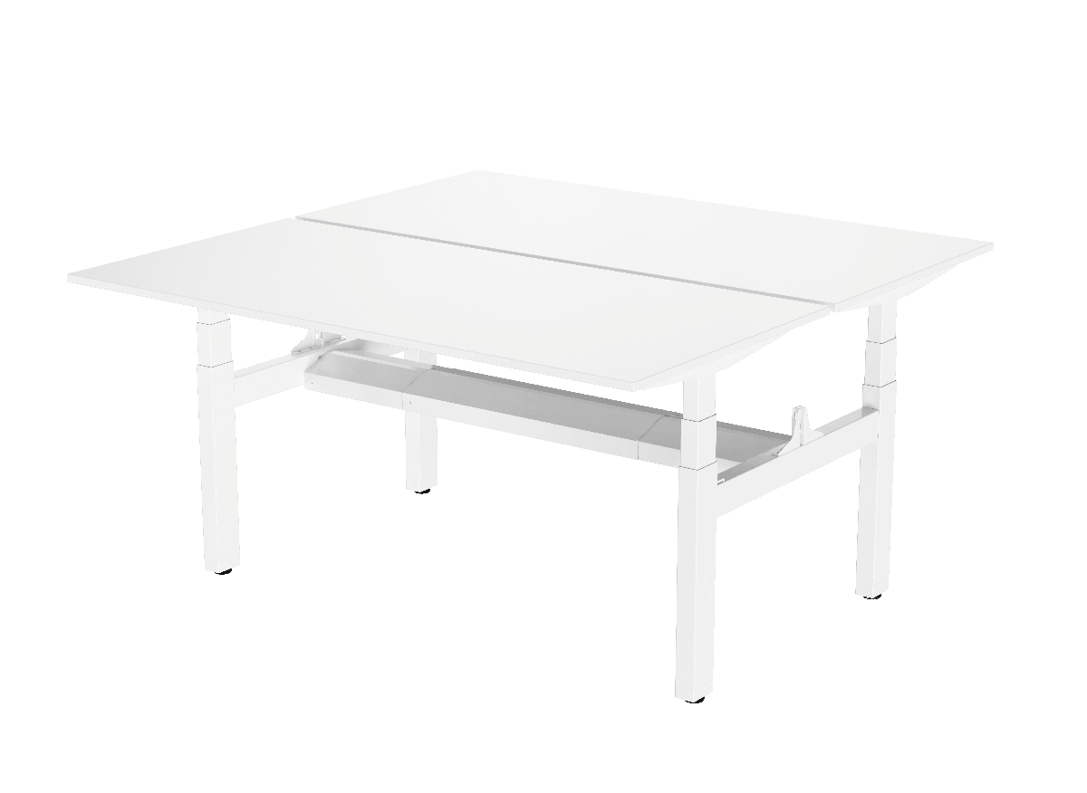 Back To Back Height Adjustable Desk Rectangular – Kingdesk